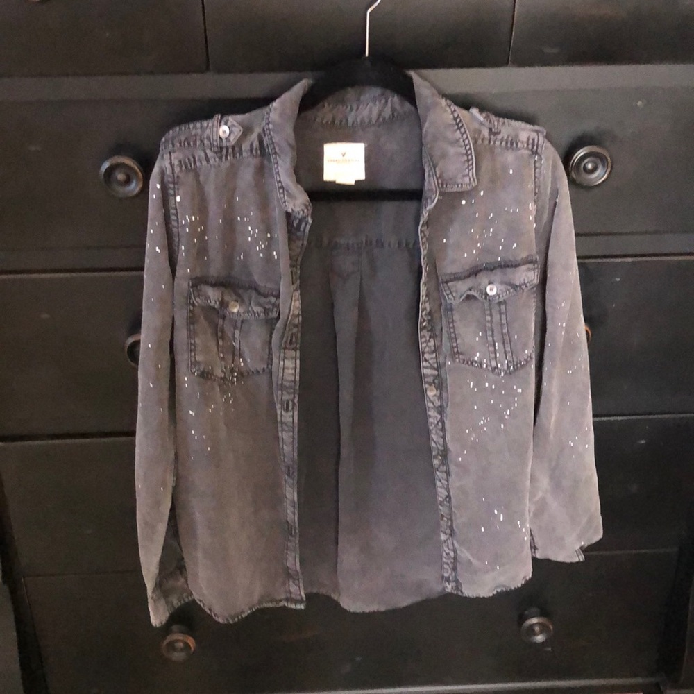 American eagle boyfriend fit flannel